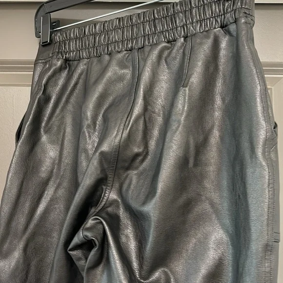 SPANX black faux leather shaping jogger S - Picture 7 of 7